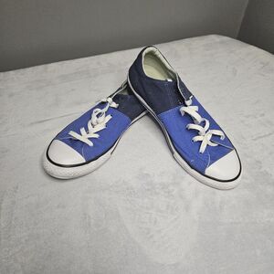 Converse Chuck Taylor All Star women's 7.5 Navy Blue/blue Canvas Low Top Casual